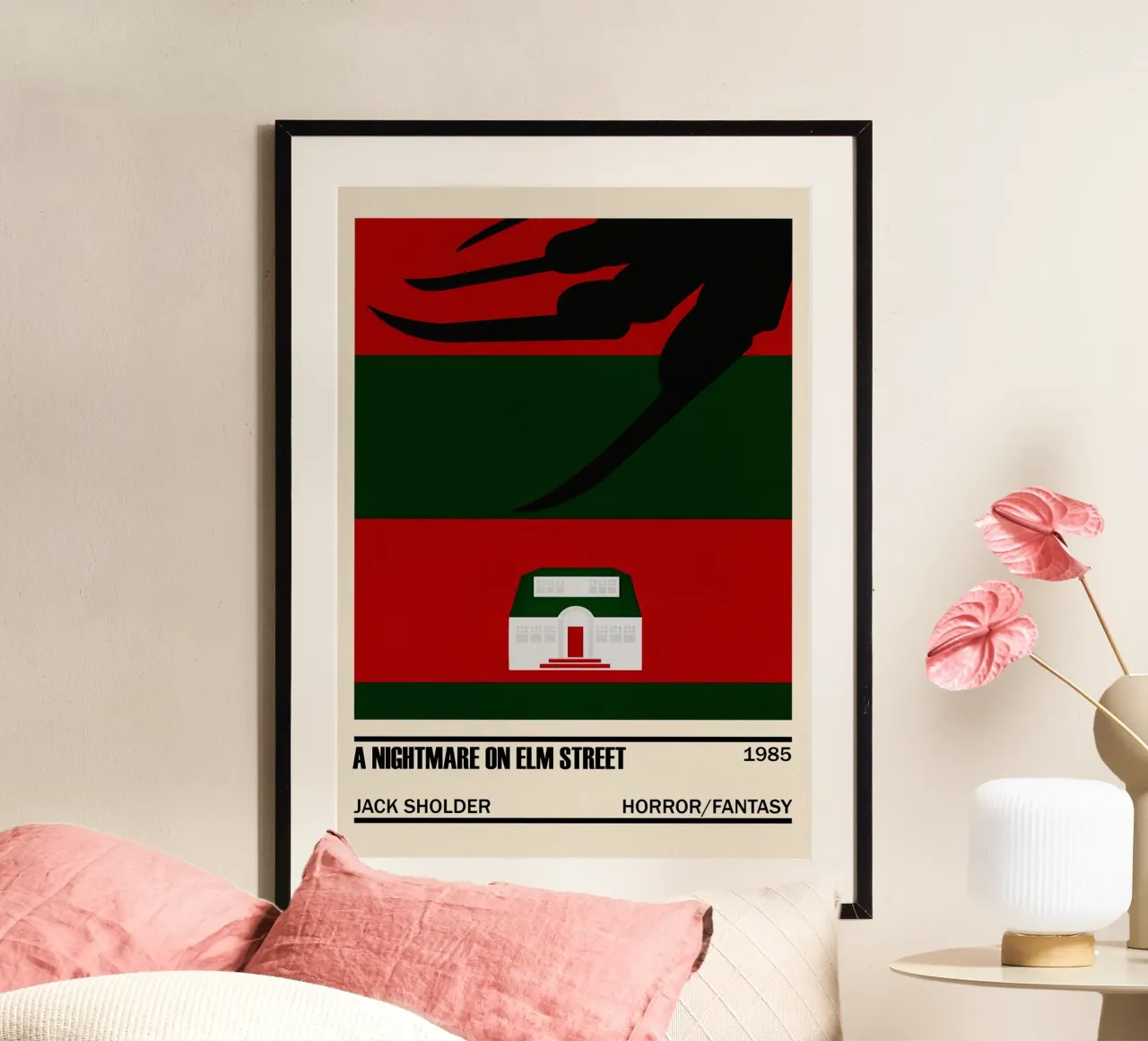 A Nightmare On Elm Street poster con telaio in legno da TheArtstudio