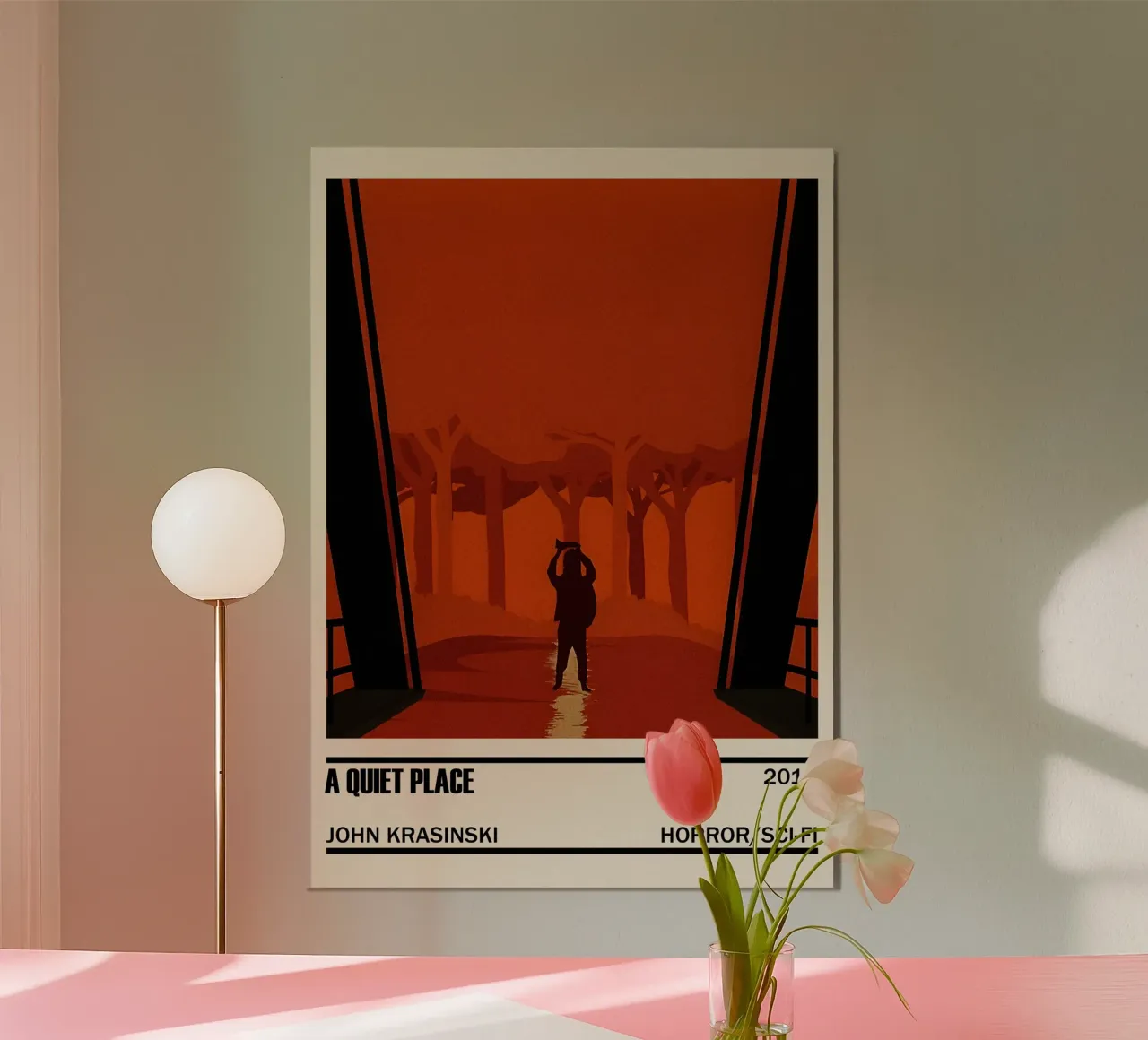A Quiet Place poster con telaio in plastica da TheArtstudio
