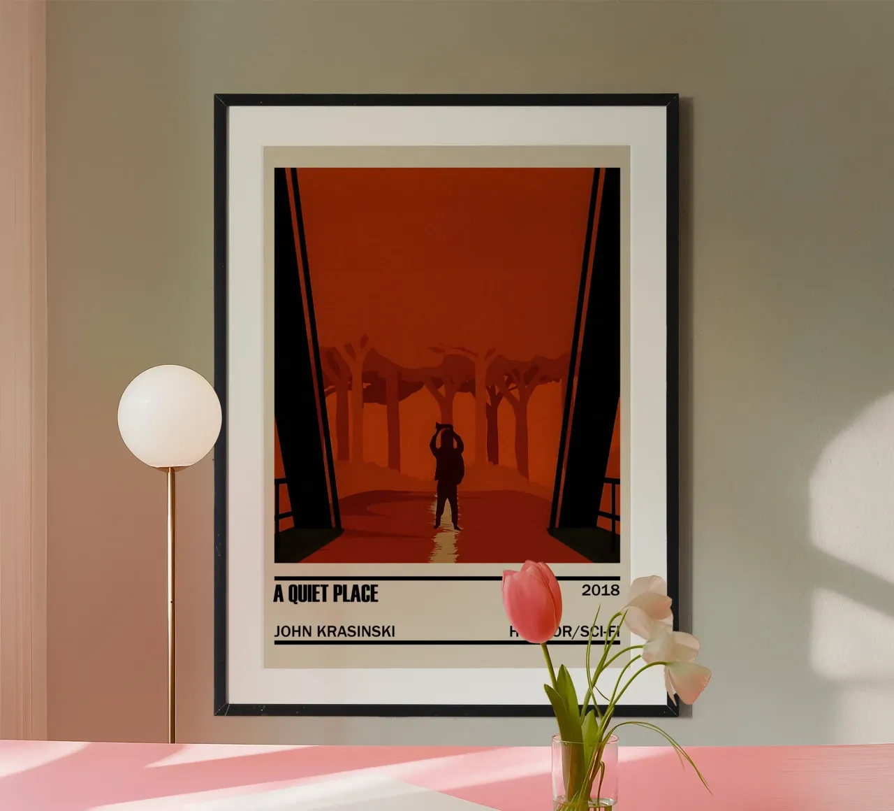 A Quiet Place poster con telaio in plastica da TheArtstudio