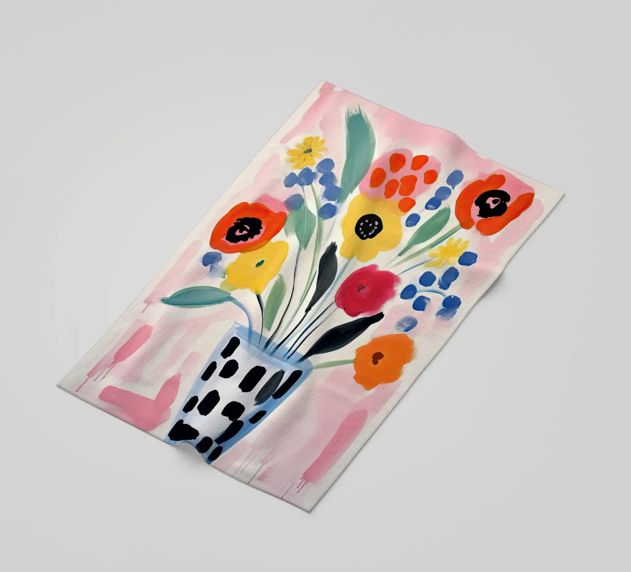 Gioia in fiore telo mare da DaarbyN