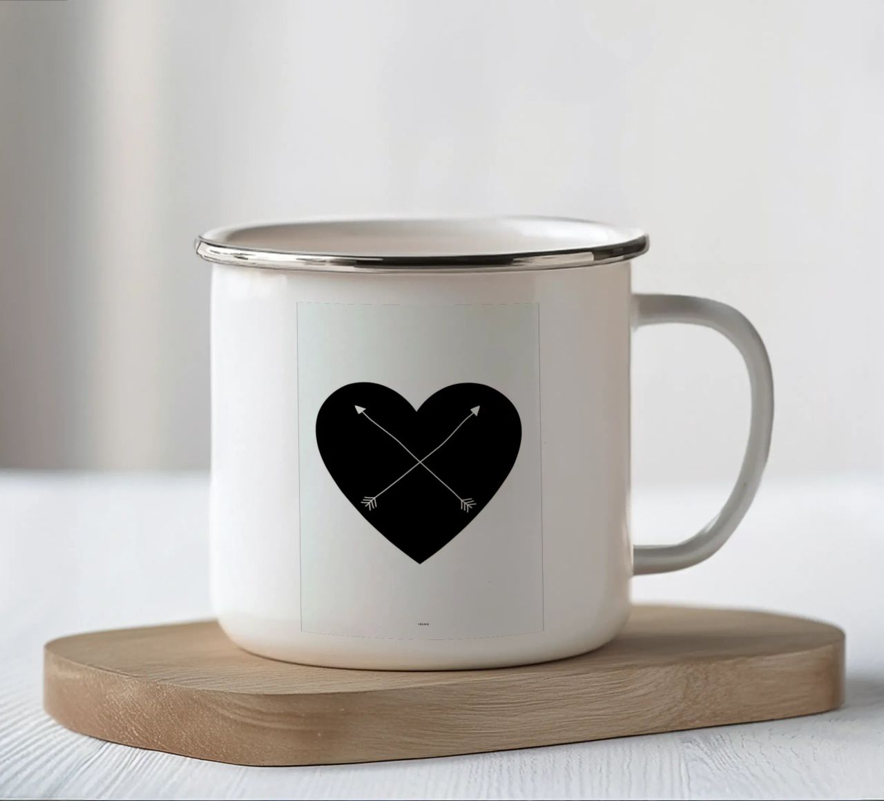 Heart tazza in smalto da Iglou