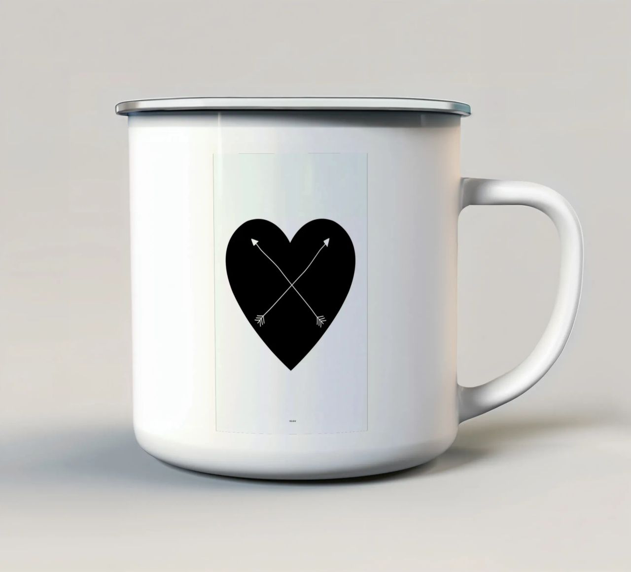 Heart tazza in smalto da Iglou