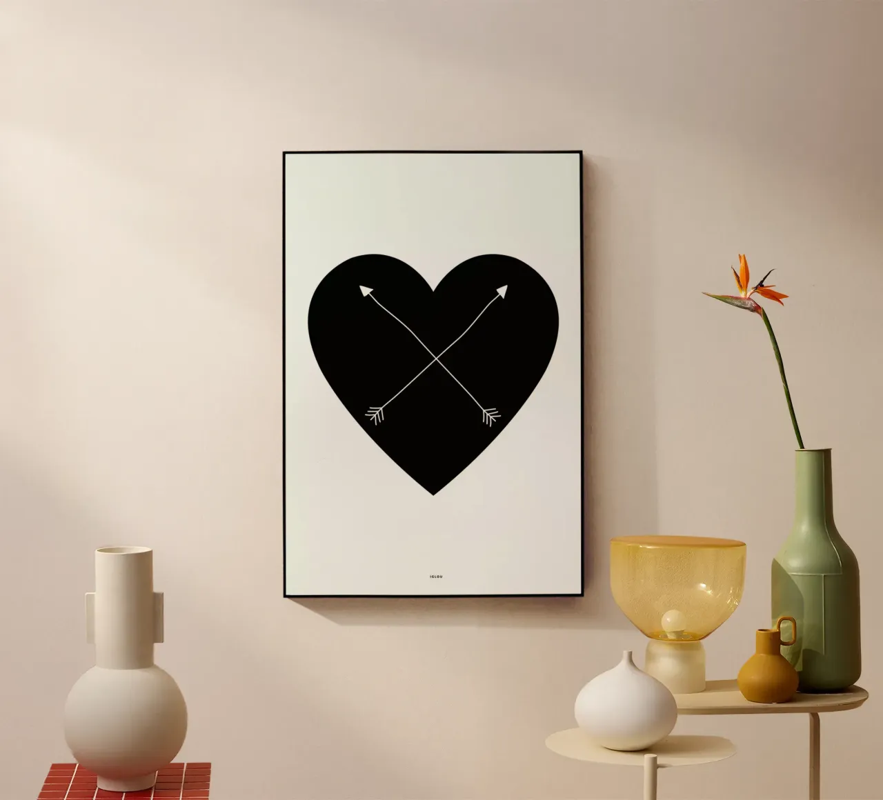 Heart acryl van Iglou