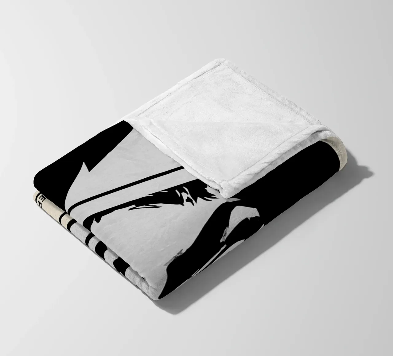 Black Sunday fleece blanket by TheArtstudio