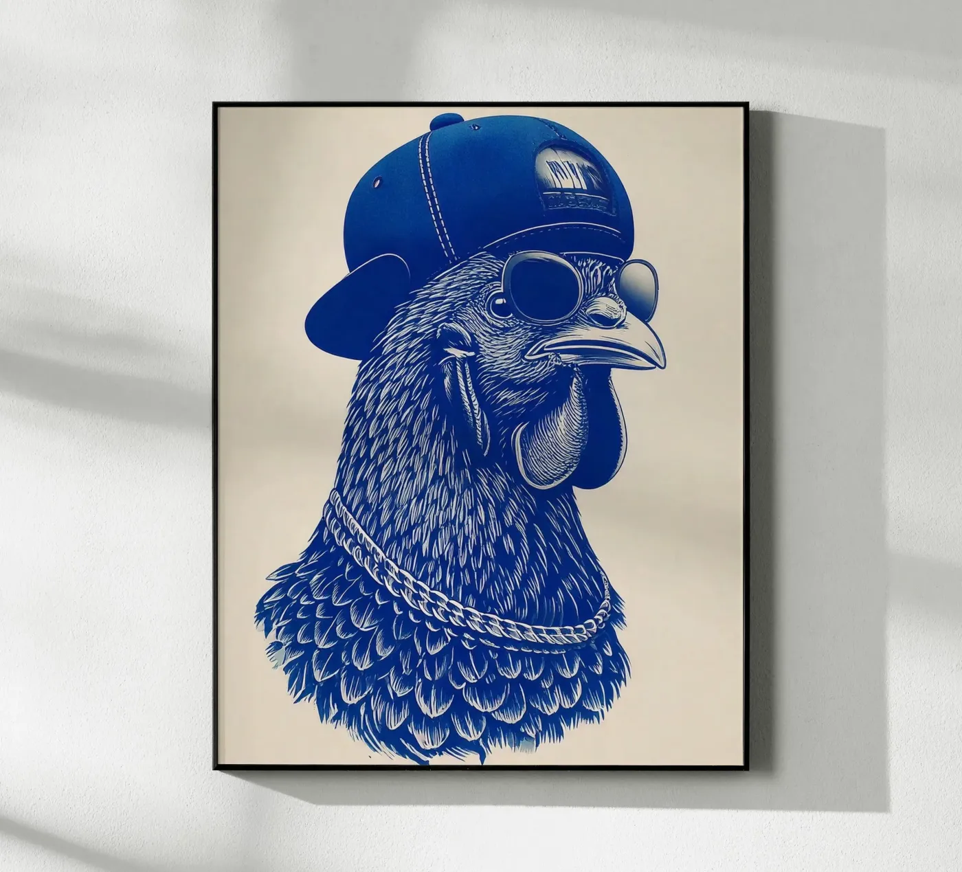 Blue chicken acryl van tylerstudio