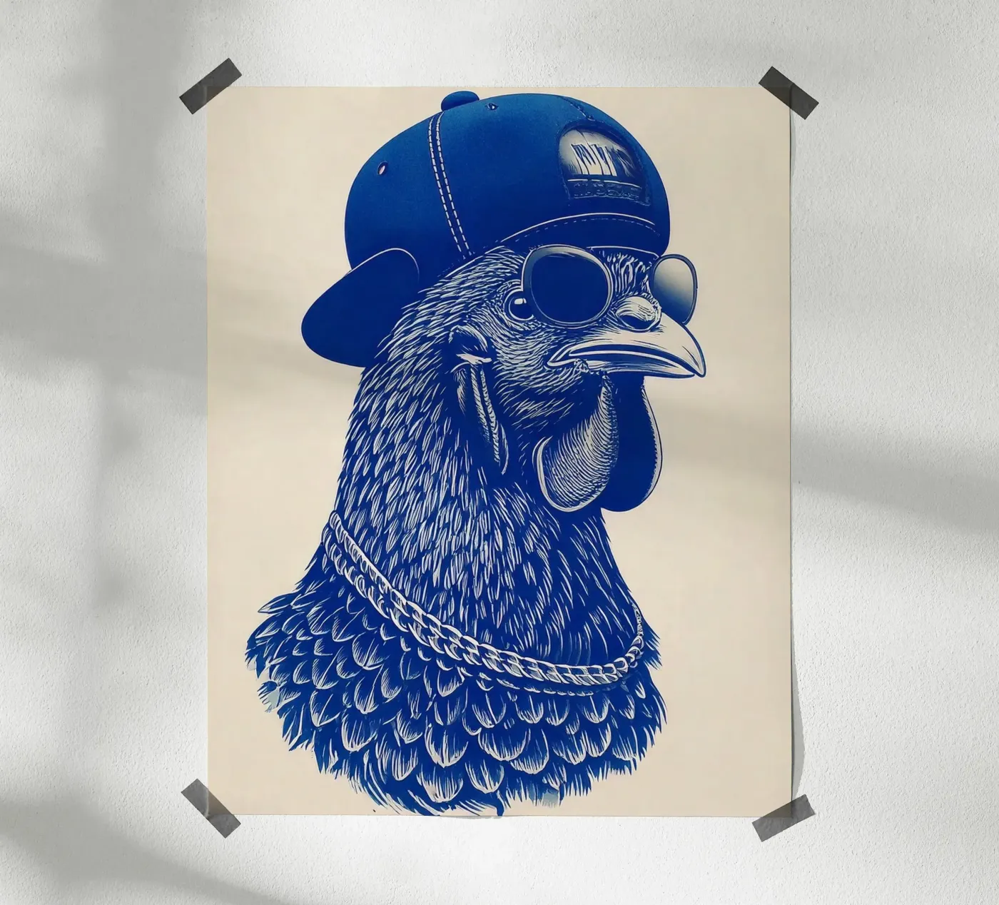 Blue chicken poster da tylerstudio