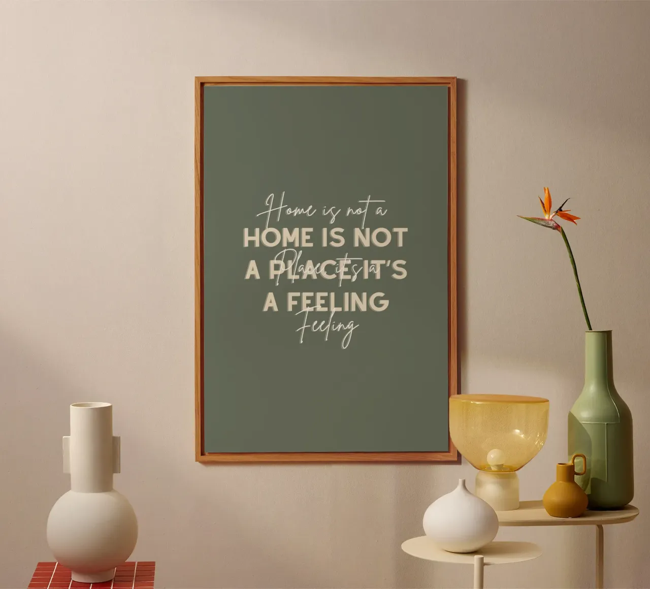 CASA NON È UN LUOGO, È UN SENTIMENTO alluminio dibond da Épure design