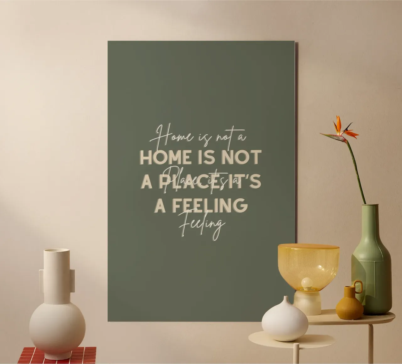 CASA NON È UN LUOGO, È UN SENTIMENTO alluminio dibond da Épure design