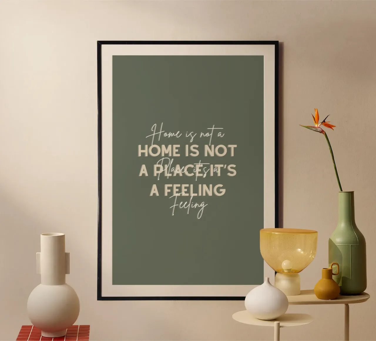 LA MAISON N'EST PAS UN LIEU, C'EST UN SENTIMENT hahnemühle de Épure design