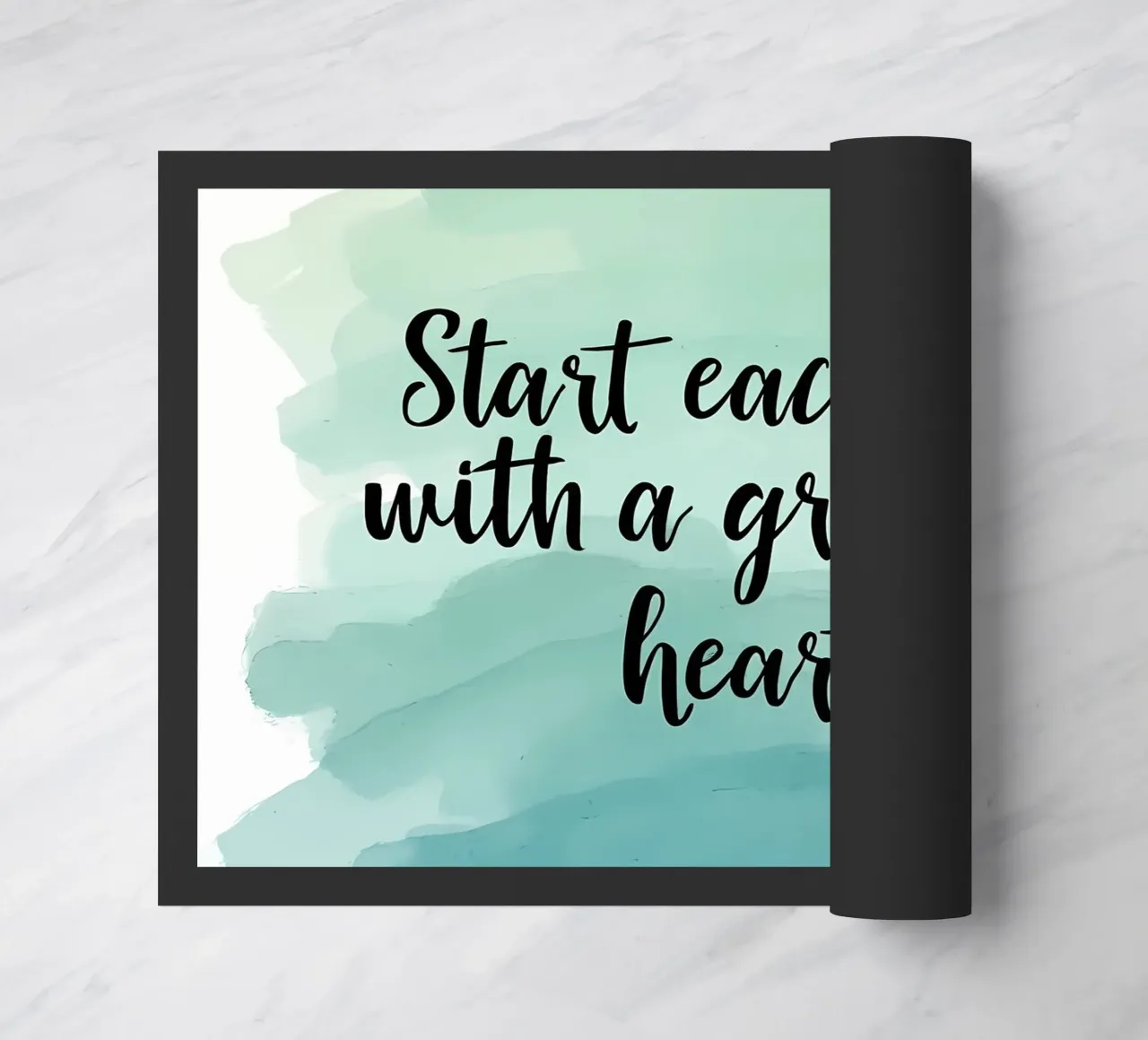 Cuore grato zerbino da inspirational quote