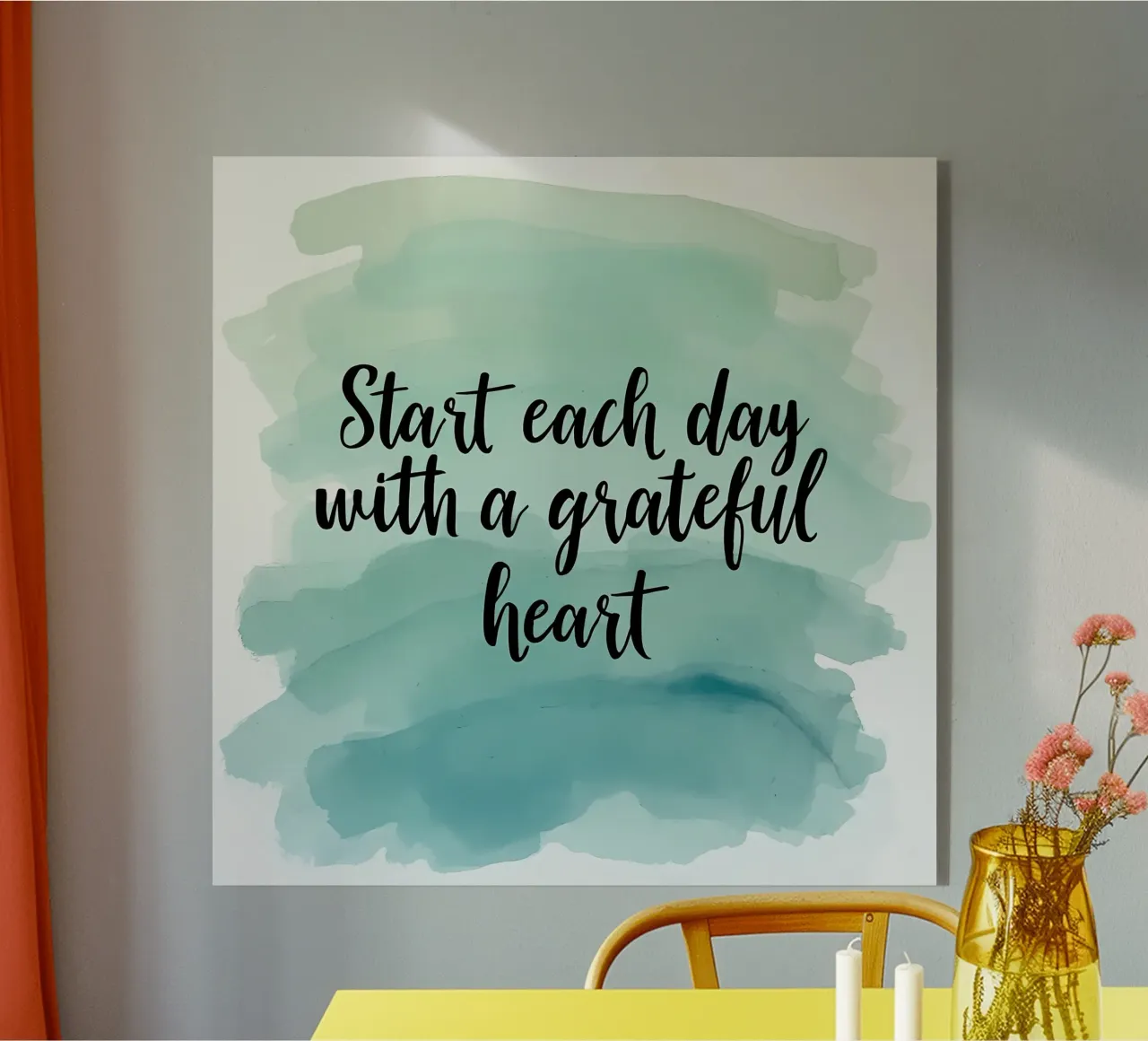 Cuore grato plexiglass da inspirational quote