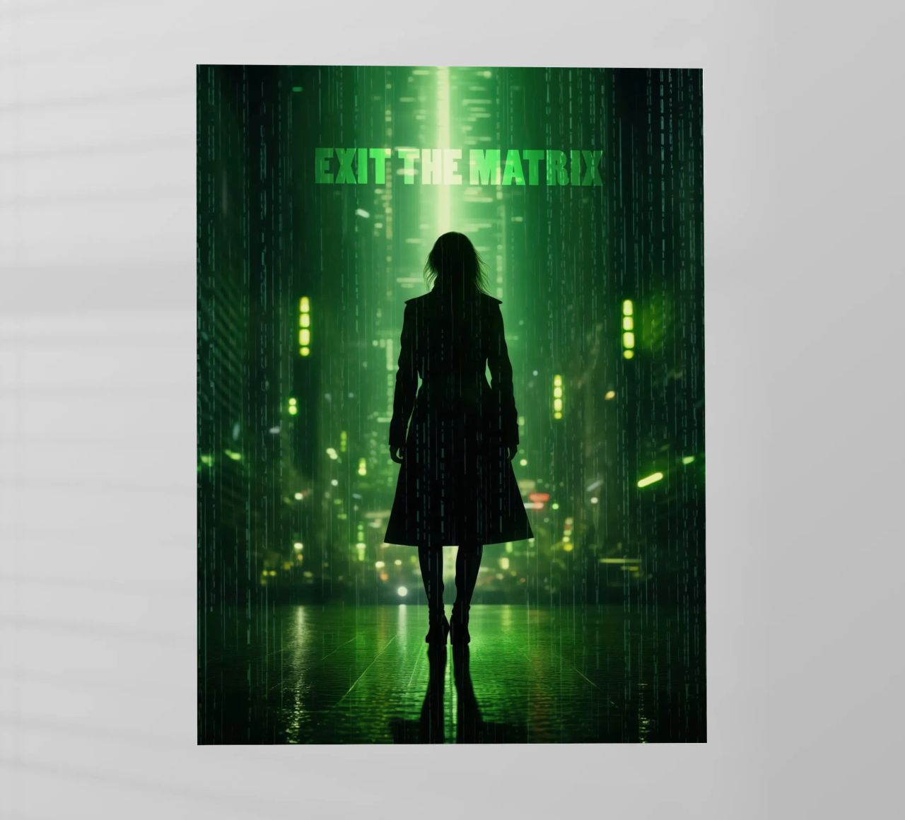 Exit The Matrix | Wall Art pellicola backlit da Autofocus