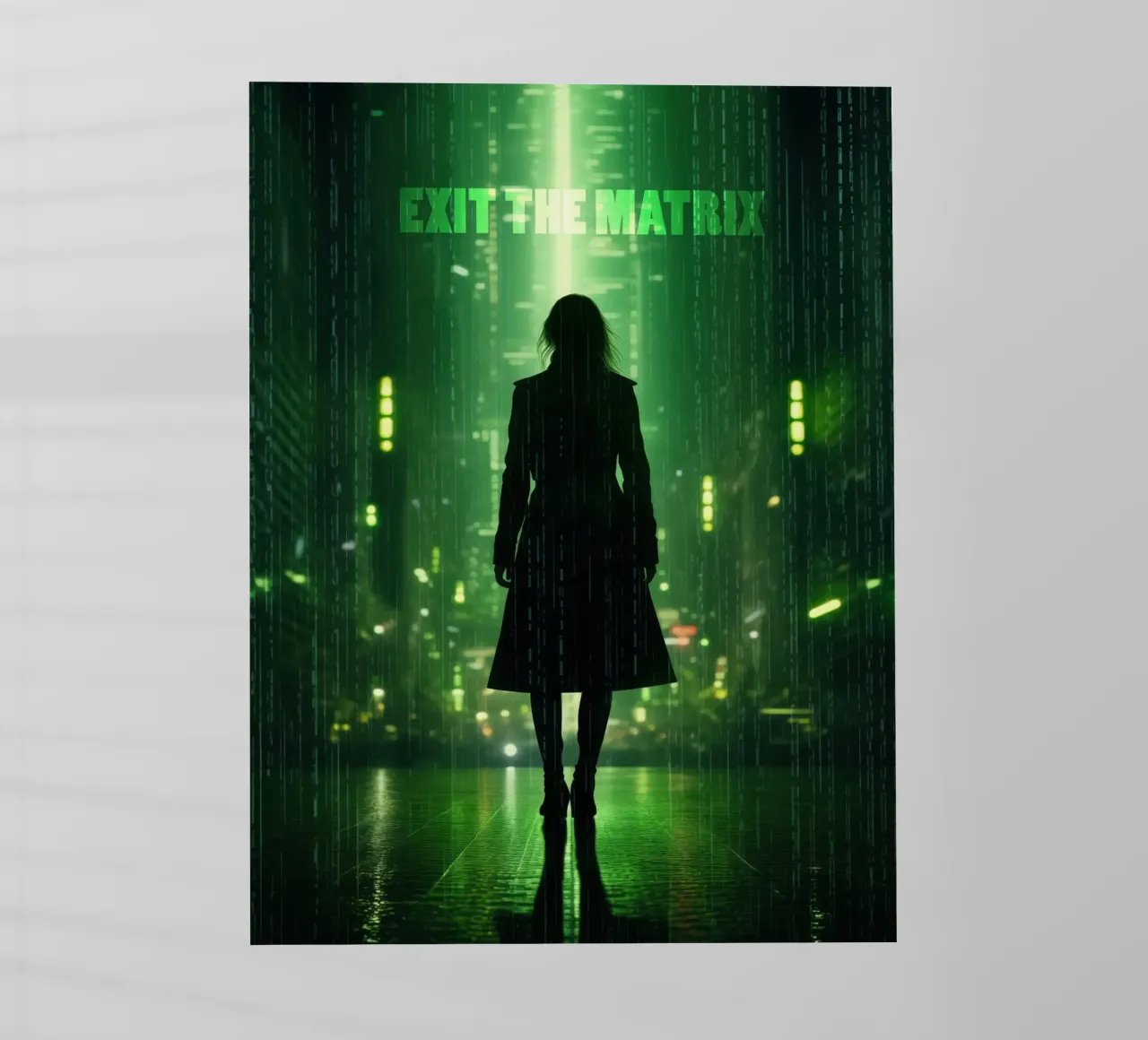 Exit The Matrix | Wall Art pellicola backlit da Autofocus