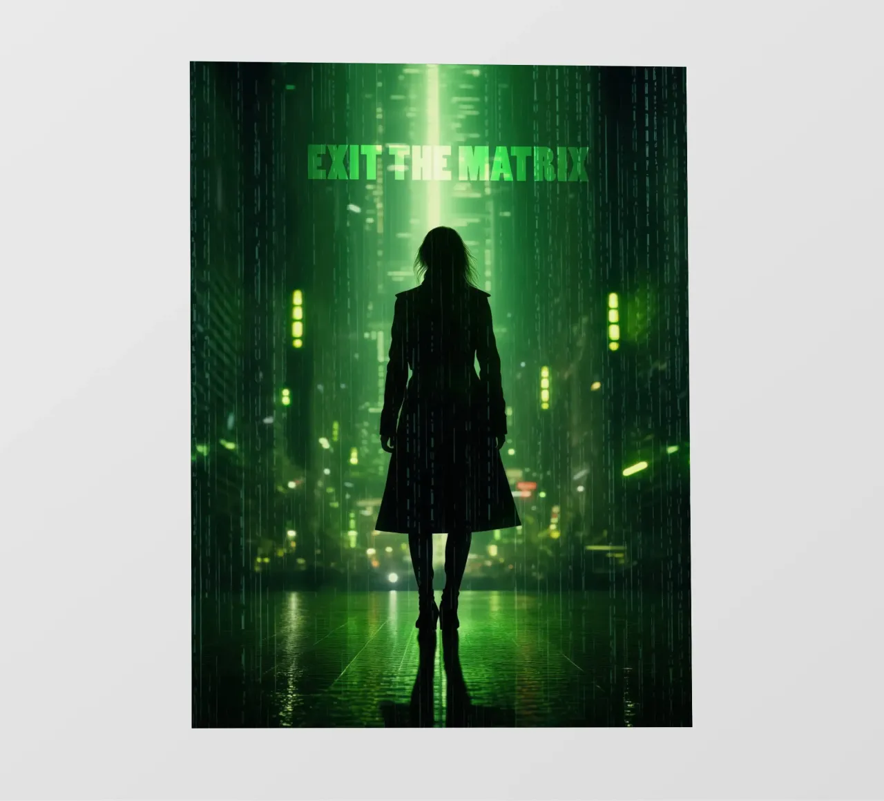 Exit The Matrix | Wall Art pellicola backlit da Autofocus