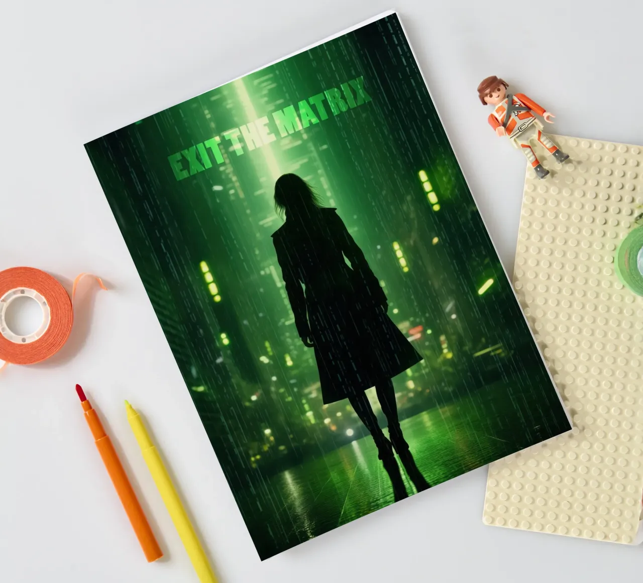 Exit The Matrix | Wall Art cuaderno de Autofocus