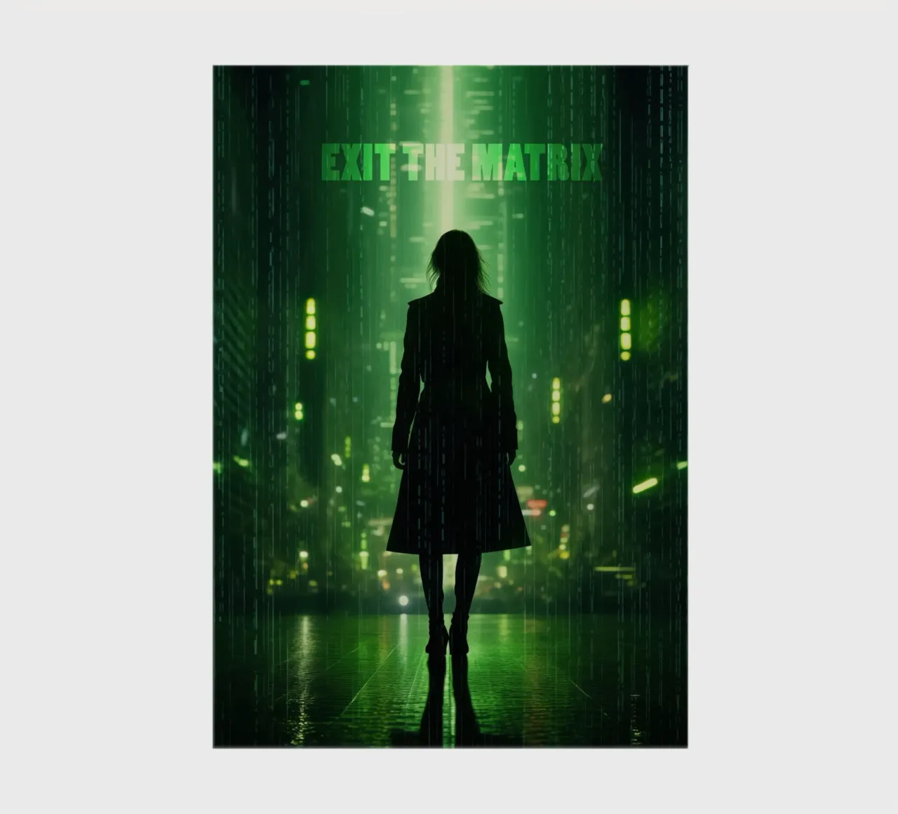 Exit The Matrix | Wall Art Notizbuch von Autofocus