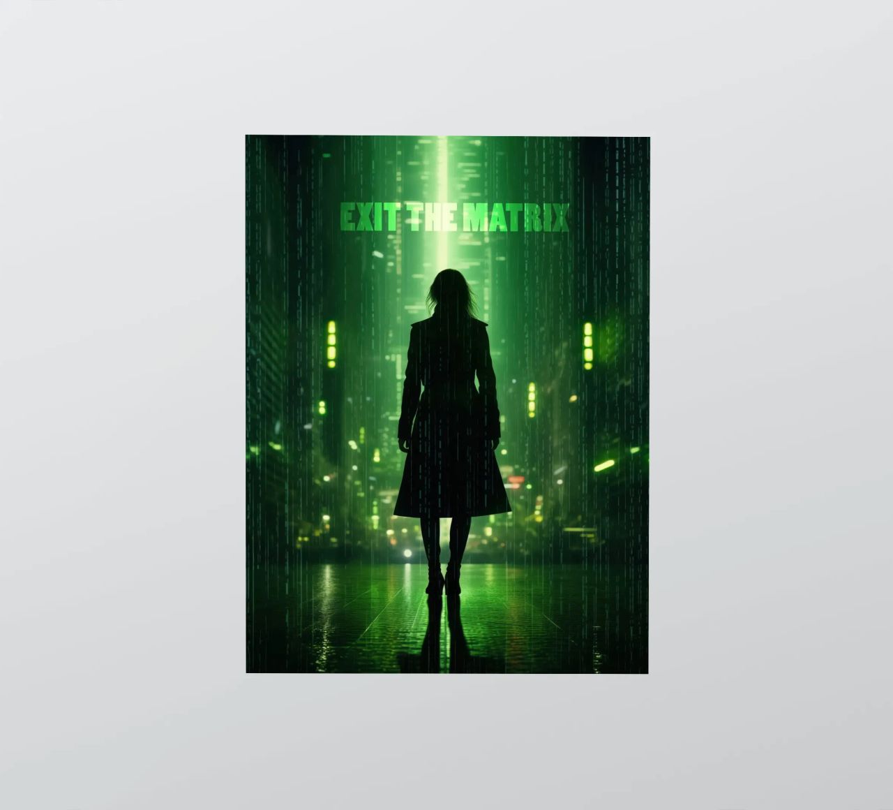 Exit The Matrix | Wall Art adesivo da Autofocus
