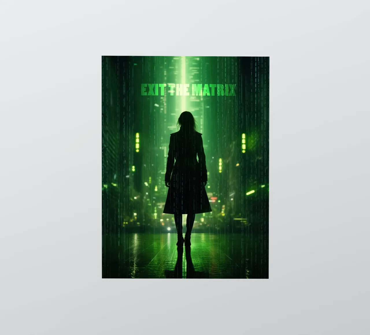 Exit The Matrix | Wall Art pegatina de Autofocus