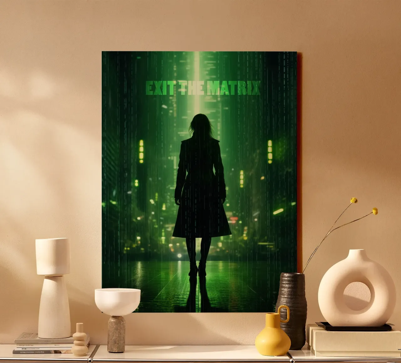 Exit The Matrix | Wall Art tela da Autofocus