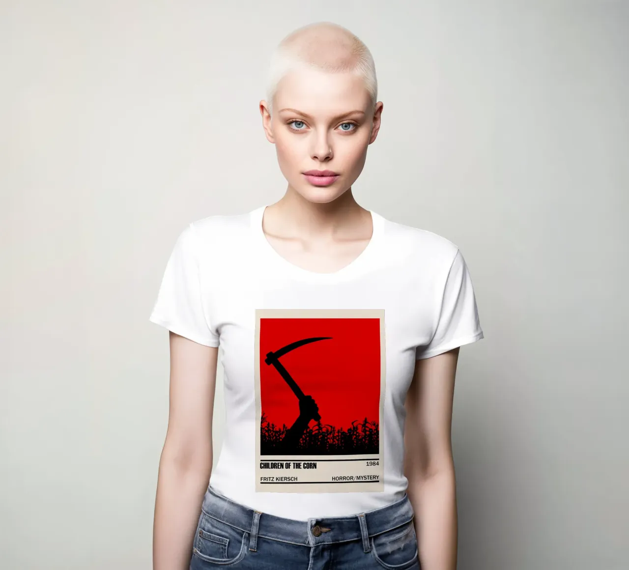 Children of the Corn women's fitted t-shirt by TheArtstudio