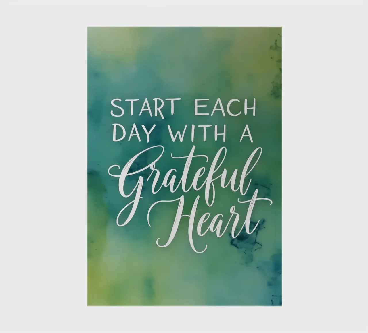 Start Each Day with a Grateful Heart notebook by inspirational quote