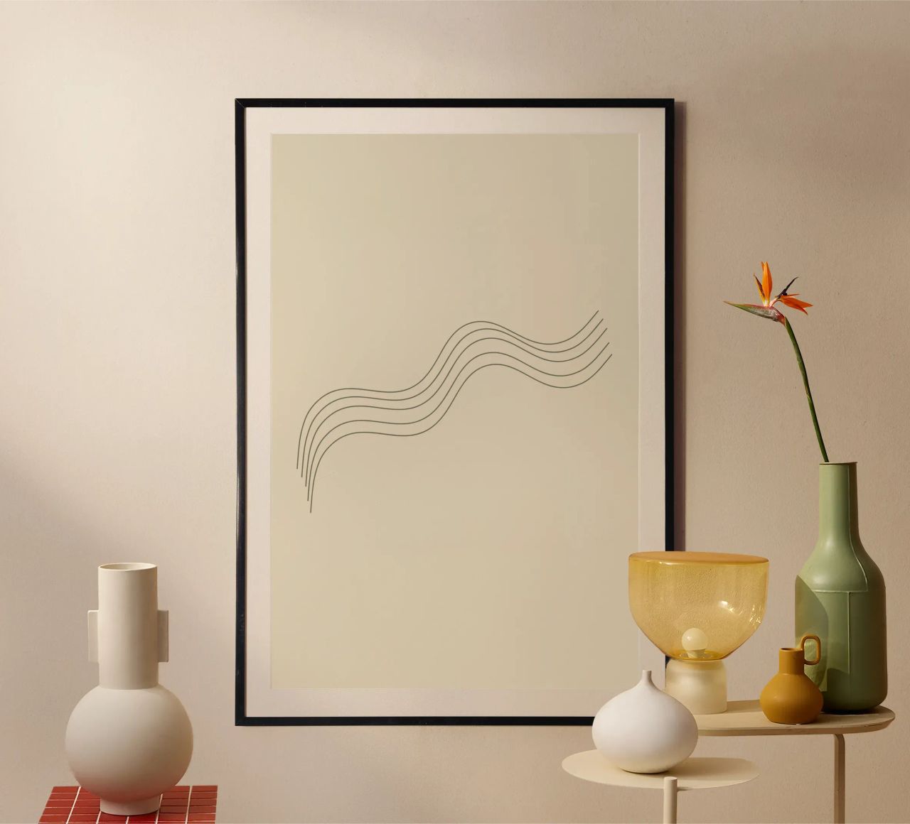 Wavy ondulées poster de Épure design
