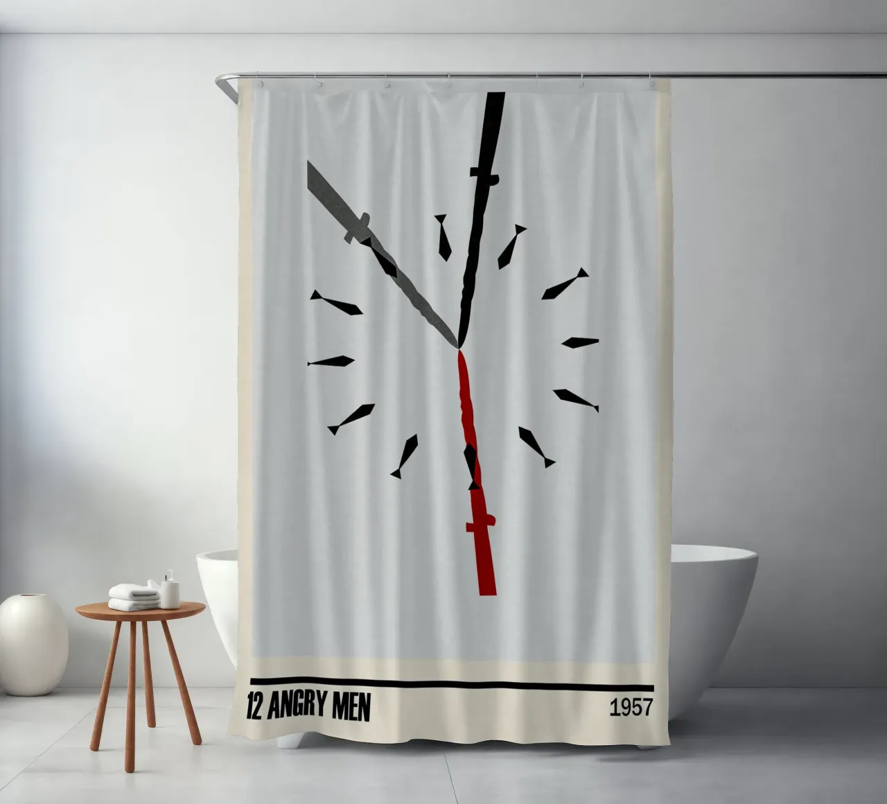 12 Angry Men shower curtain by TheArtstudio