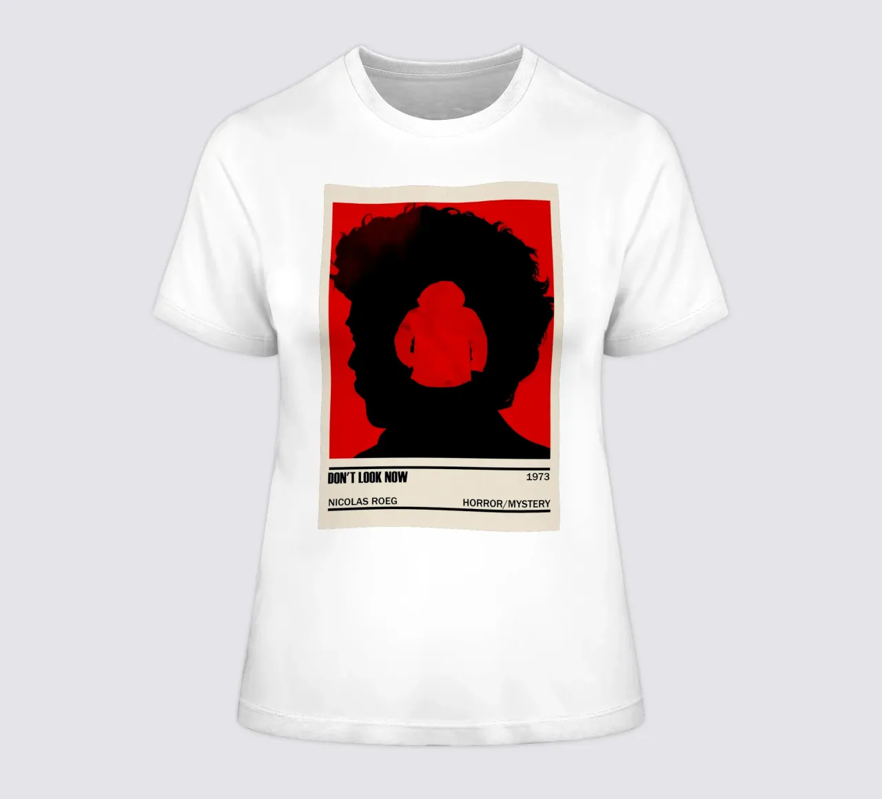 Don_t Look Now women's fitted t-shirt by TheArtstudio