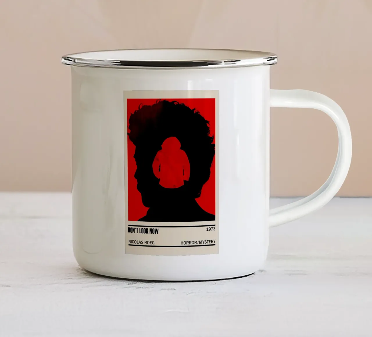 Don_t Look Now tazza in smalto da TheArtstudio