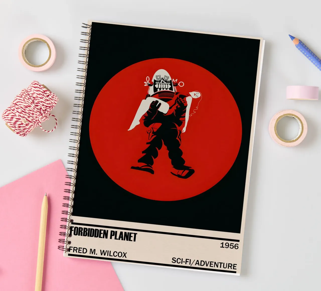 Forbidden Planet spiral notebook by TheArtstudio