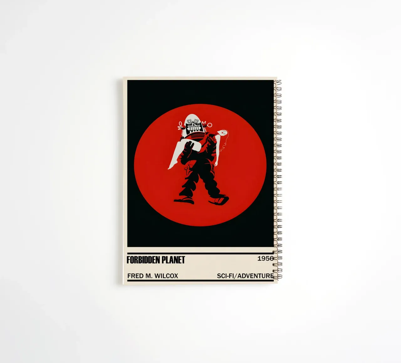 Forbidden Planet spiral notebook by TheArtstudio
