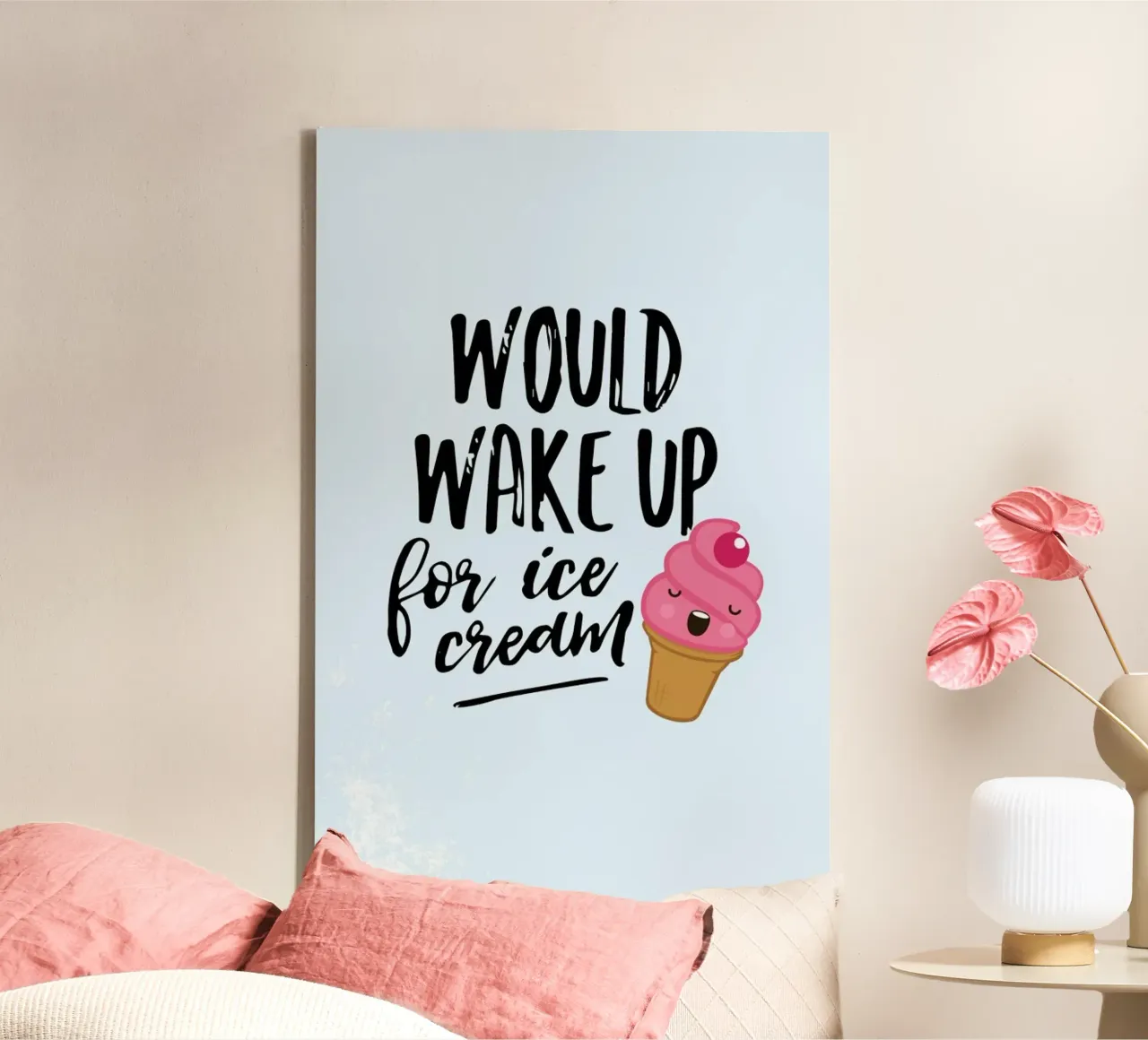 Icecream canvas with Floater frame by LeDieg