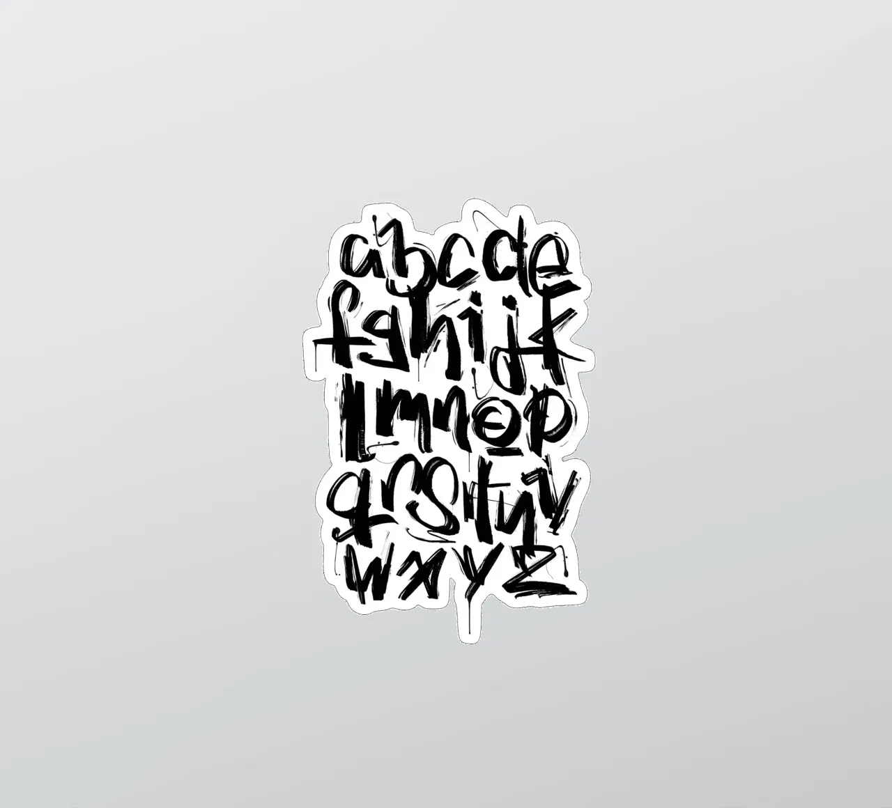 Alphabet ABC sticker by LIMITED EDITION LETTERS
