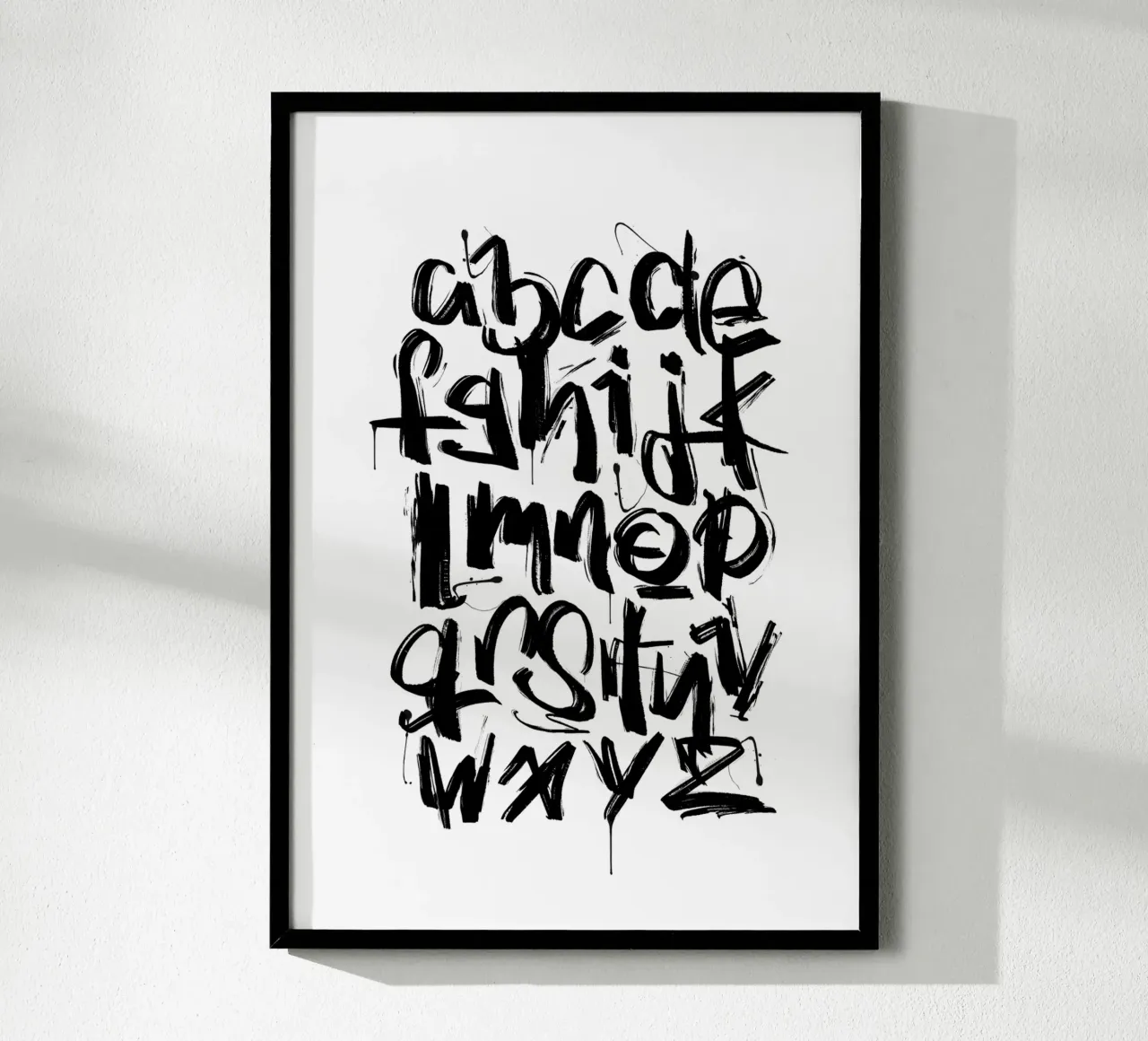 Alphabet ABC poster con telaio in plastica da LIMITED EDITION LETTERS