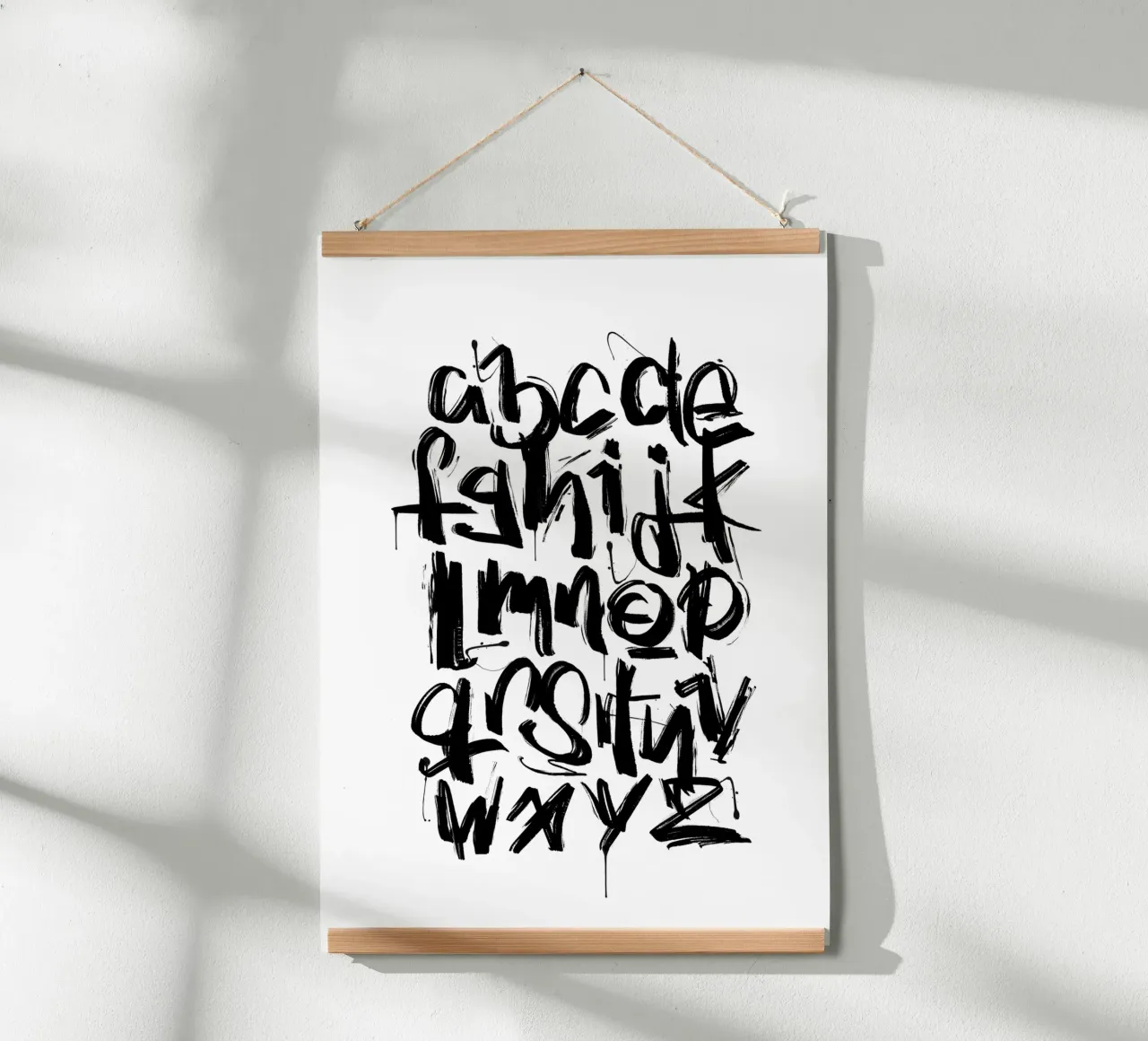 Alphabet ABC poster con telaio in plastica da LIMITED EDITION LETTERS