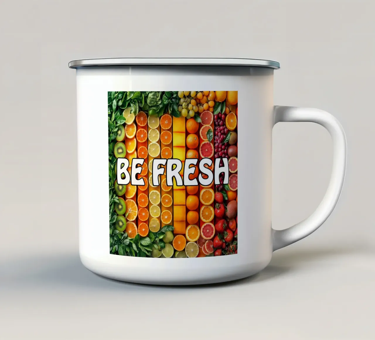 Essere freschi tazza in smalto da Motivate-Today