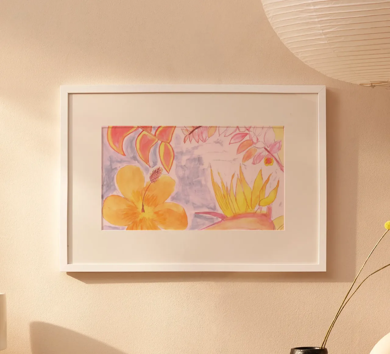 💡Néon Fleurs des îles 🏝️ carta hahnemühle da Riry Duwaa