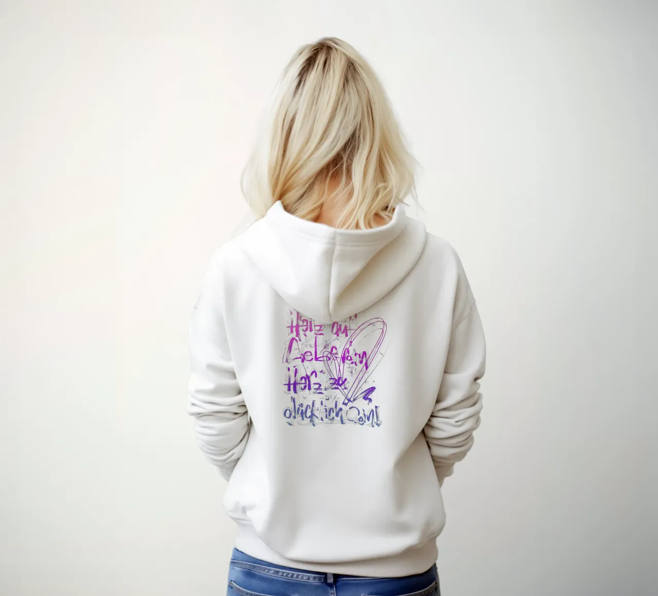 Liebe & Glück felpa con cappuccio da LIMITED EDITION LETTERS
