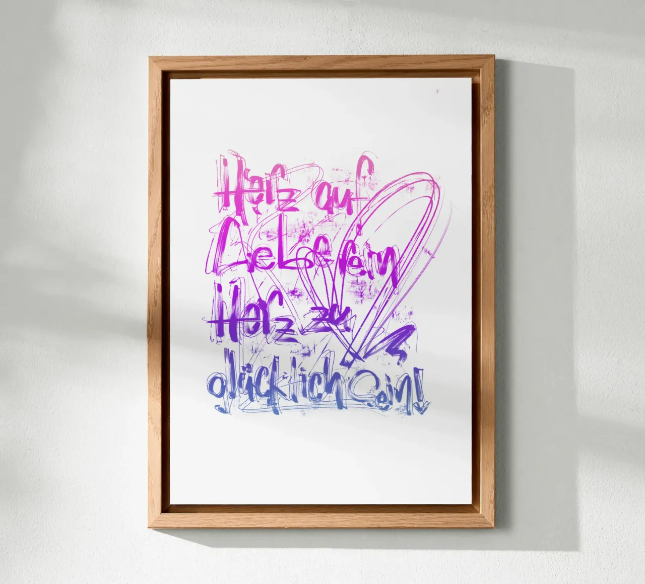 Liebe & Glück alluminio dibond da LIMITED EDITION LETTERS
