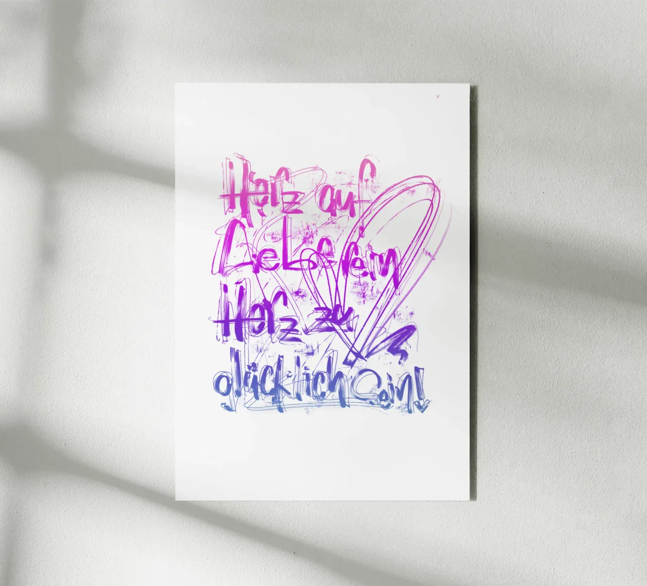 Liebe & Glück alluminio dibond da LIMITED EDITION LETTERS