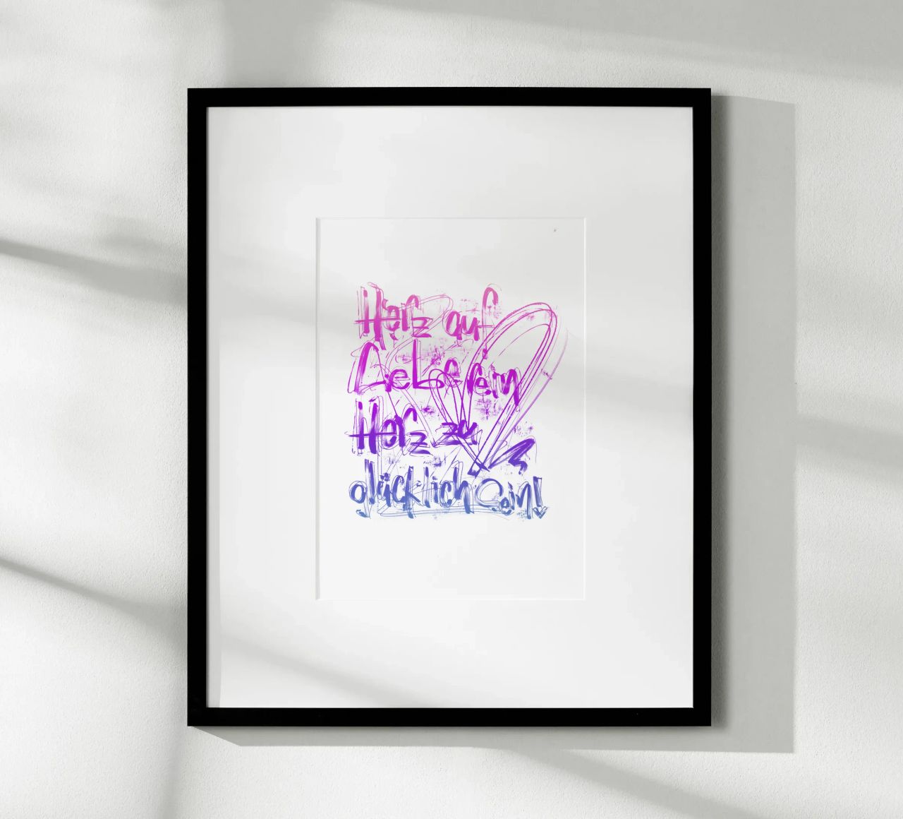 Liebe & Glück Poster von LIMITED EDITION LETTERS