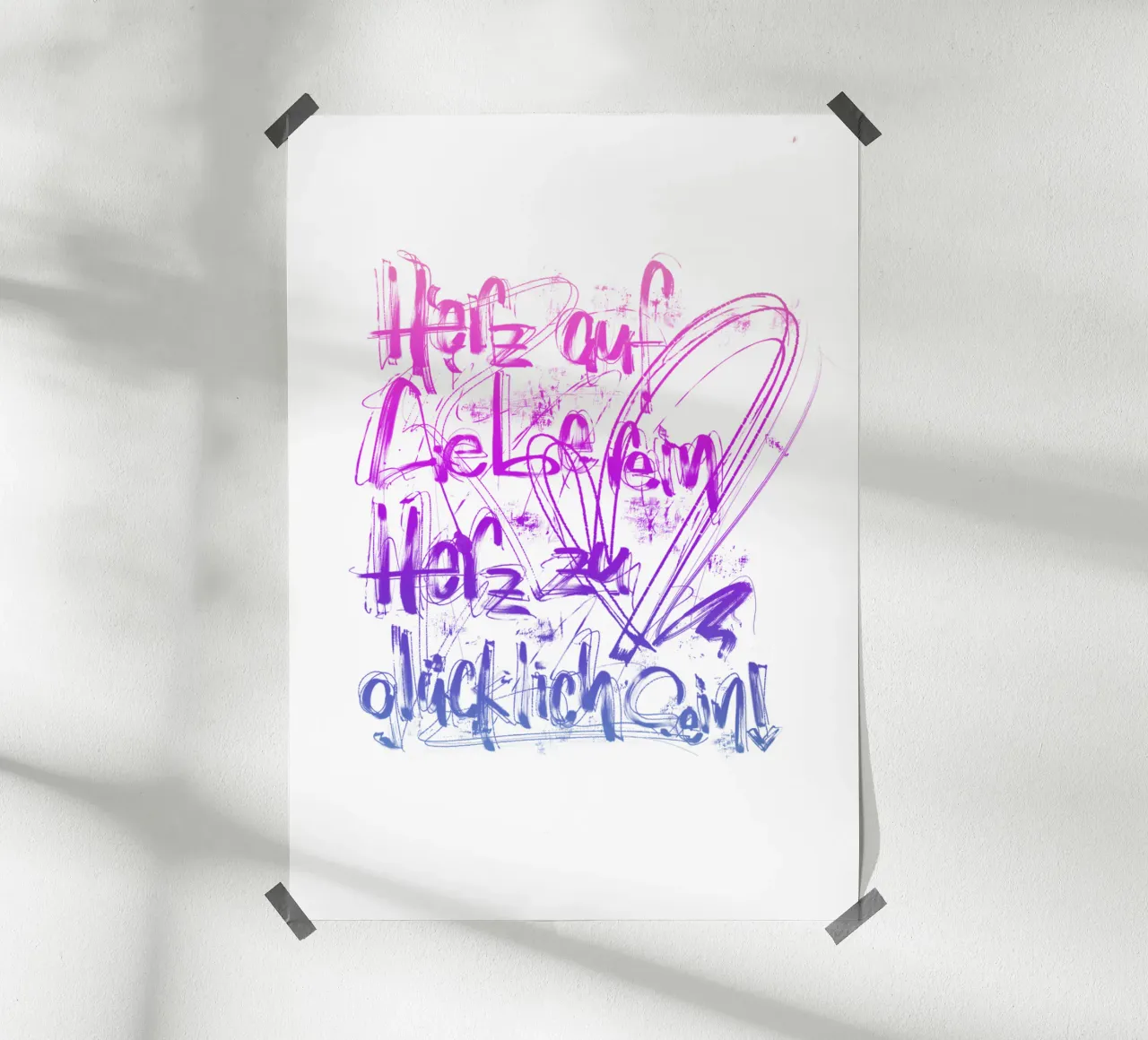 Liebe & Glück poster da LIMITED EDITION LETTERS