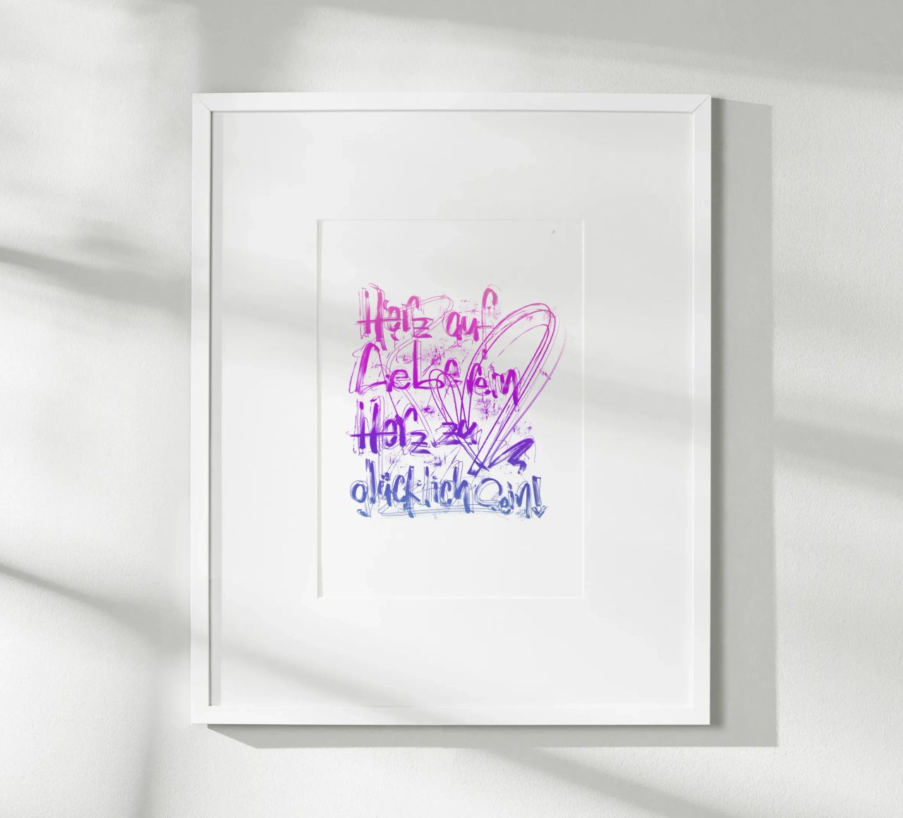 Liebe & Glück Poster von LIMITED EDITION LETTERS