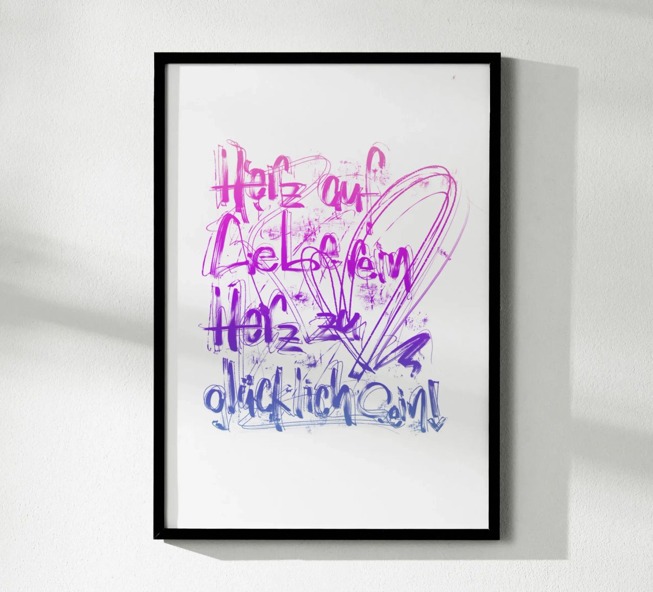 Liebe & Glück Poster von LIMITED EDITION LETTERS