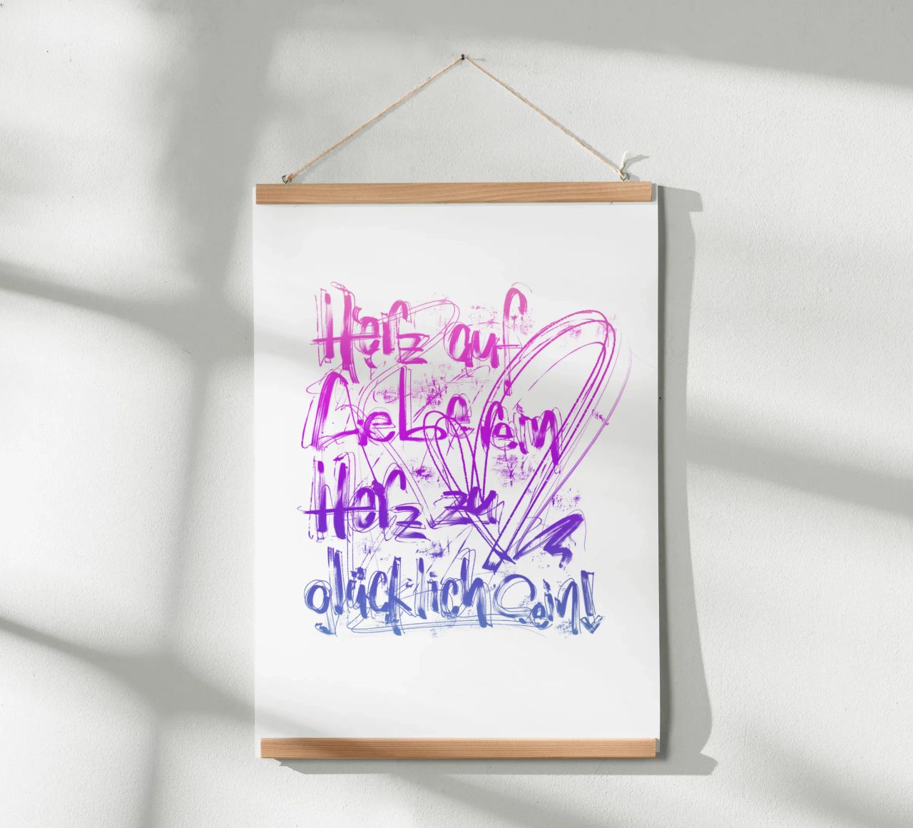 Liebe & Glück Poster von LIMITED EDITION LETTERS