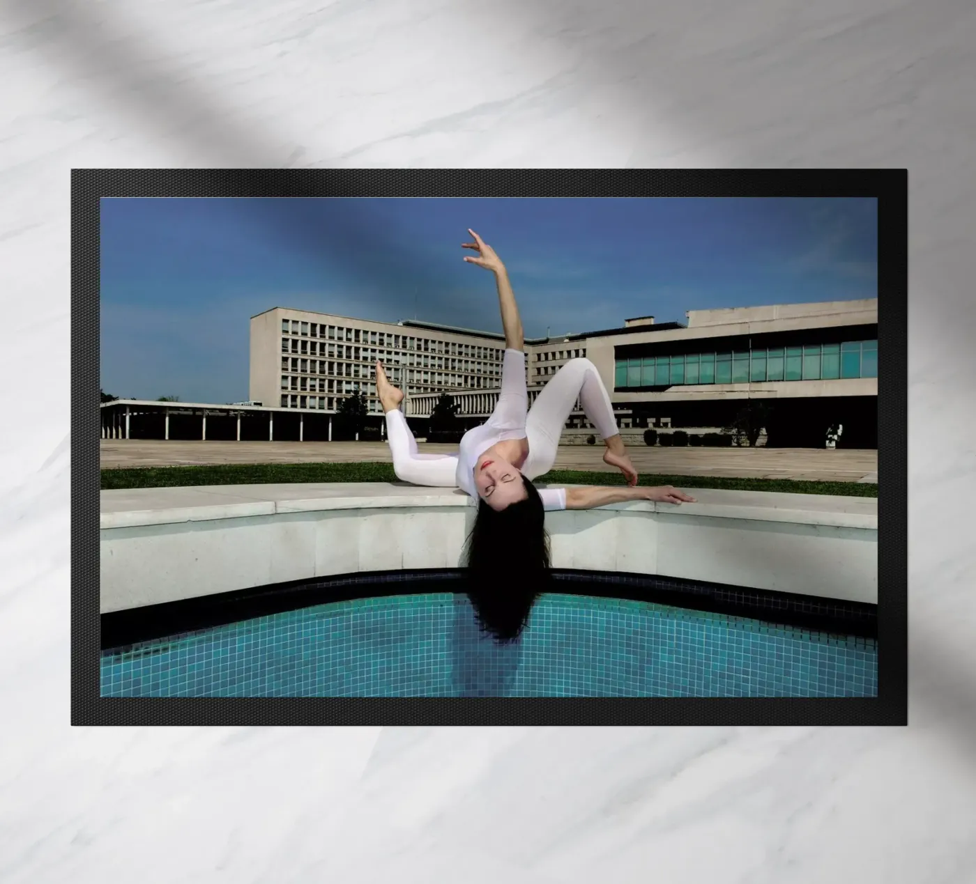 Belgrade #5 deurmat van The Urban Yoga