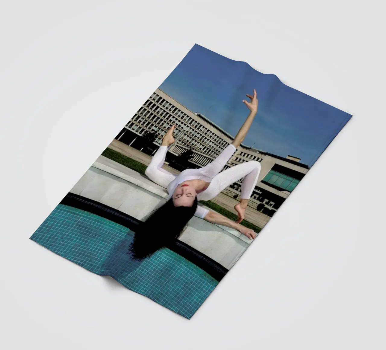 Belgrade #5 fleece blanket by The Urban Yoga