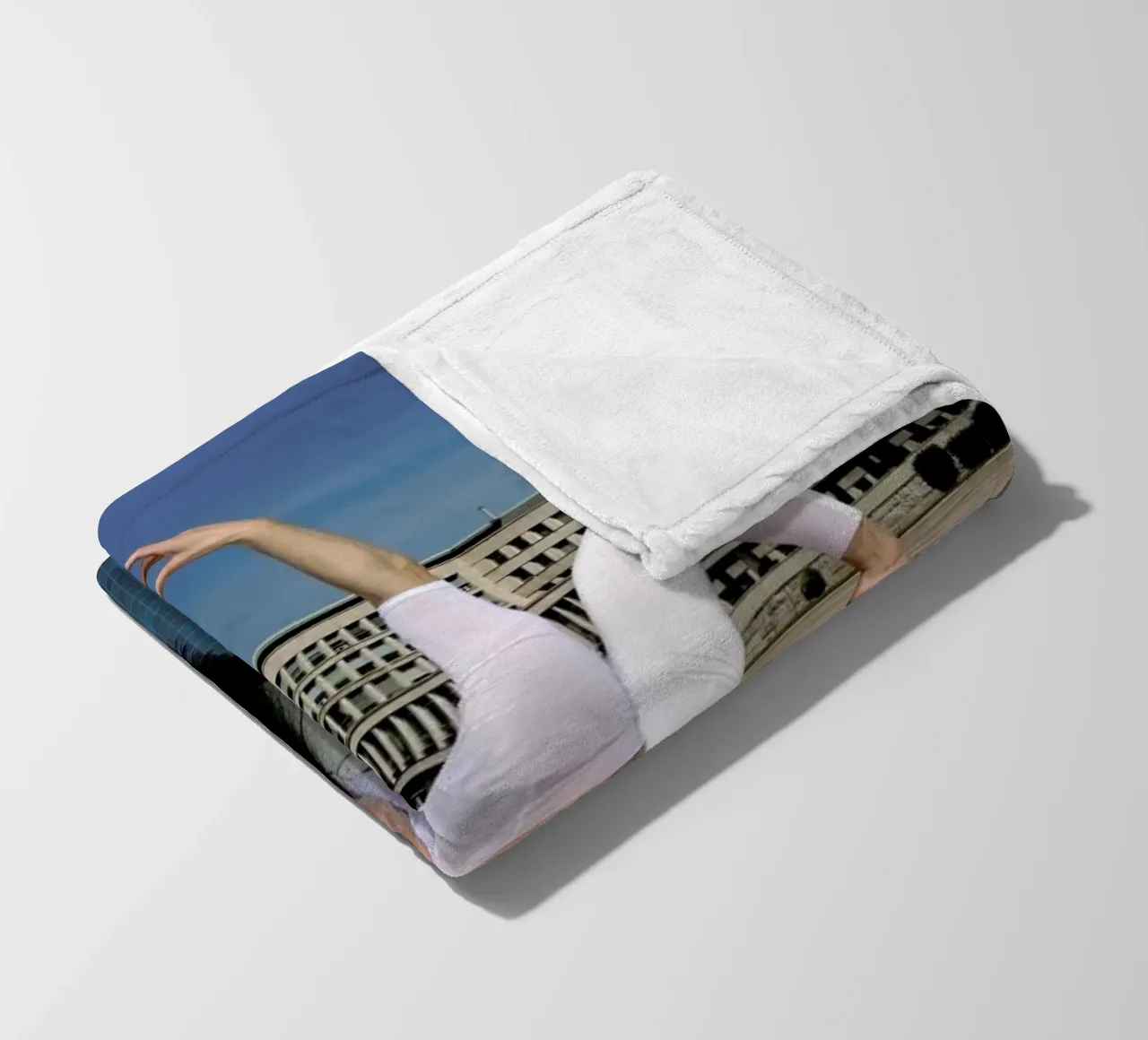 Belgrade #5 fleece blanket by The Urban Yoga