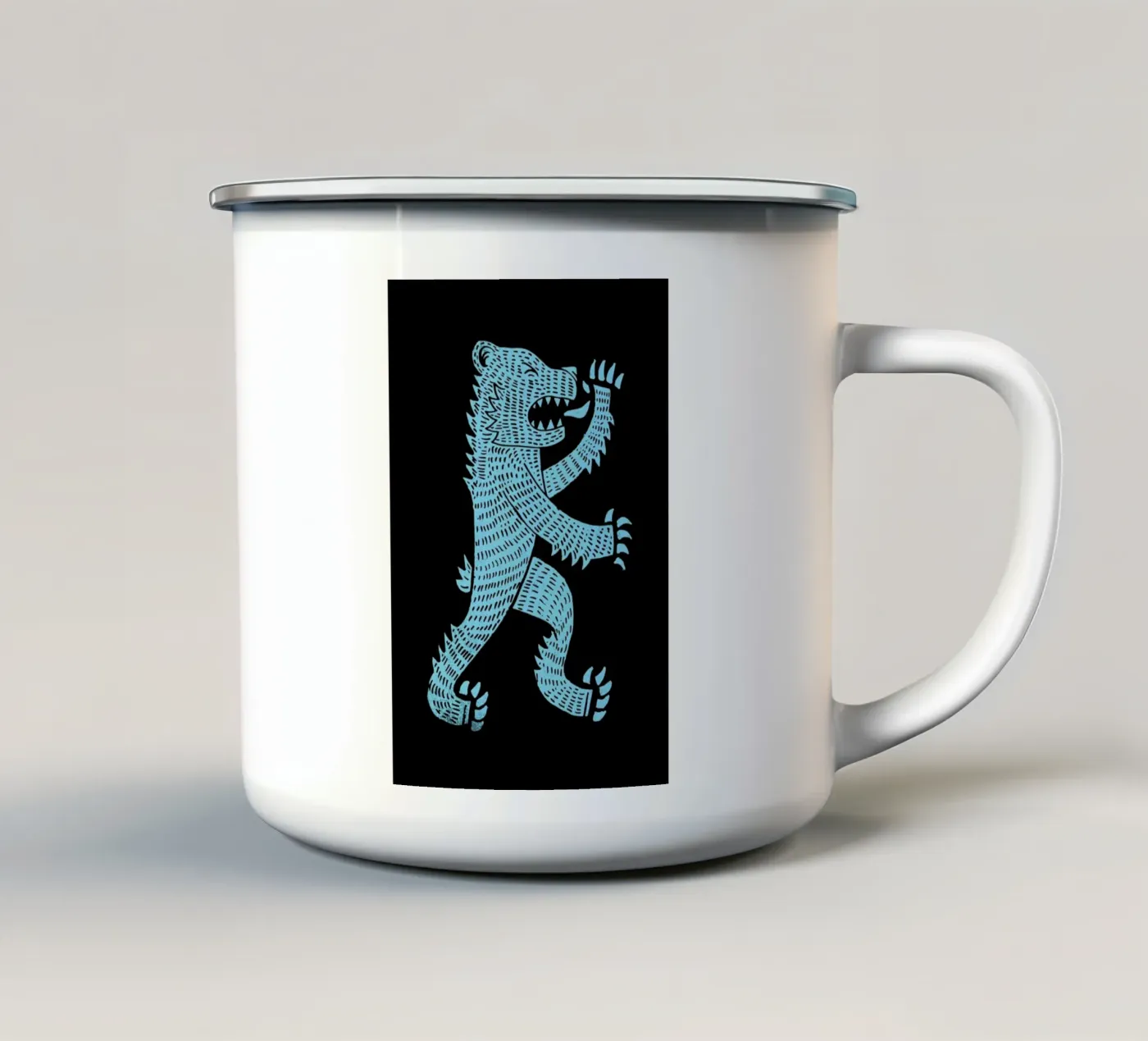 Bear emaille mok van Matthew Taylor Wilson