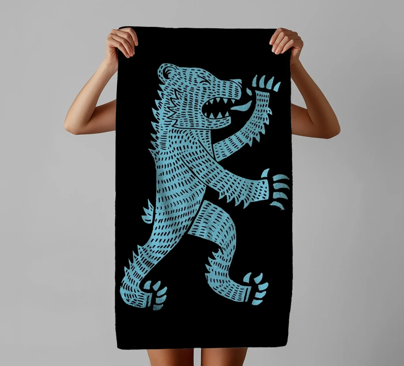 Bear towel by Matthew Taylor Wilson